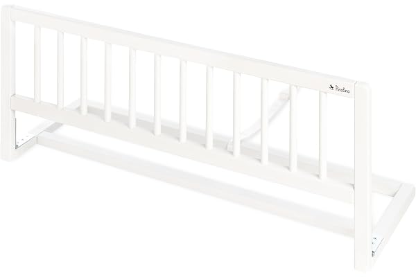 Pinolino Barrière de Sécurité de Lit Enfant, Pliable Barrière de Protection, Bébé Chambre à Coucher, Protection antichute, 90 x 33 x 36 cm, Blanc