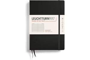 ‎LEUCHTTURM1917 LEUCHTTURM1917 300612 Notizbuch Medium (A5), Hardcover, 251 nummerierte Seiten, Schwarz, liniert