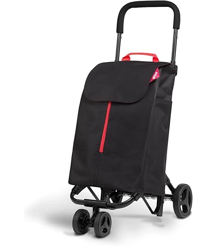Carrello Della Spesa Julia - 50 Litri Con Borsa Isotermica | 4 Ruote Pieghevoli | Nero - Foto 6