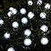 Produktbild Kingko® 30 LEDS 8 Modi Outdoor - Solar Lichterkette, Beleuchtung Kugel Aussen Weiß, Außenlichterkette Christmas Lights für Party, Weihnachten, Außen, Hausdekoration (weiß)