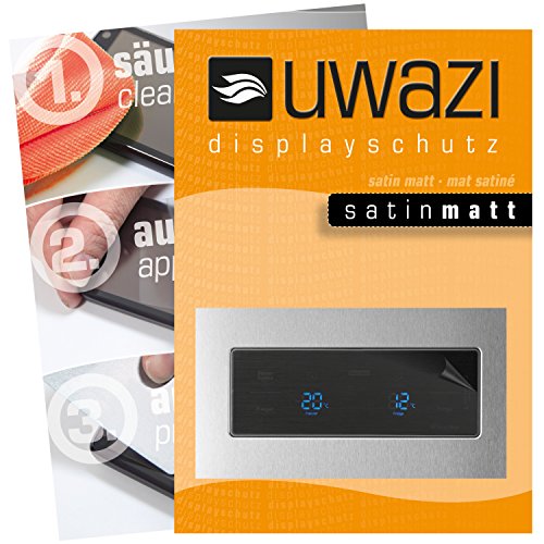 Preisvergleich Produktbild Samsung RS7528THCSLEF Schutzfolie 3x uwazi satin-matt Displayschutzfolie Folie