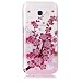 Produktbild Samsung Galaxy A3 2017 Hülle, Chreey Glitzer Muster Transparent Handyhülle Niedlich Mode Süß Temperament Weiche TPU Silikonhülle Case Ultra Dünn Kratzfest Durchsichtige Hülle Backcover [Plum Blume]