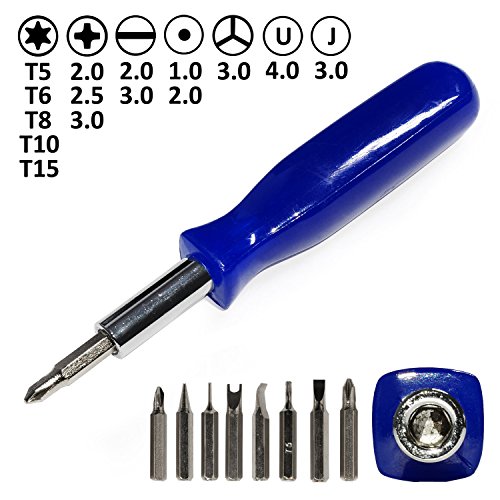 Incutex Feinmechanik Schraubenzieher Set 16tlg. mit Kunststoff Aufbewahrungsbox Werkzeug Reparatur für iPhone Smartphone Notebook PC Uhren usw.