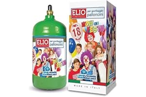 Chianese Bombola elio per gonfiare 18 palloncini piccola 1LT palloncini 9 Pollici 22 cm in OMAGGIO Compleanno e Feste