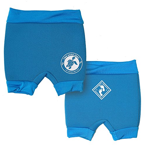 Two Bare Feet Swim Nappy Reusable Neoprene Swimming Nappy (XL, Aqua)
