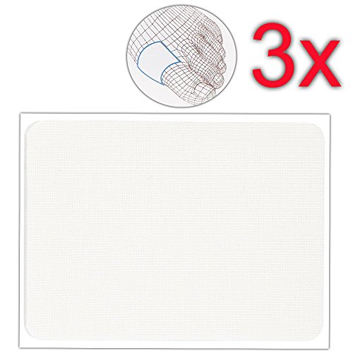 Preisvergleich Produktbild Druckstellen-Schutzpflaster Weich, 3 mm dick, 9.5x7cm, individuell zuschneidbares Pflaster, Kosmetex Druckschutz, 3 Stück