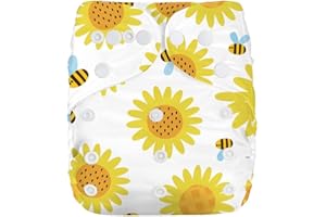 Kolo – Set di Pannolini lavabili riutilizzabili per bambini e neonati: 1 Pannolino regolabile + 1 inserto assorbente di bambù. Unisex Taglia regolabile 100% Ecologici