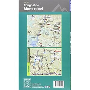 Congost de Mont-rebei, mapa excursionista. Escala 1:20.000. Editorial Alpina. (Mapa i guia excursionista)