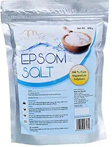 Mesmara Epsom Salt (Magnesium Sulphate) For Relaxation Muscle Relief, Relives Aches & Pain,Plant Growth 800 gms