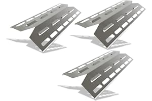 EWH Edelstahl Brennerabdeckung für Landmann Triton 3 - (3'er Set) Edelstahl 1.4301 - Made in Germany !