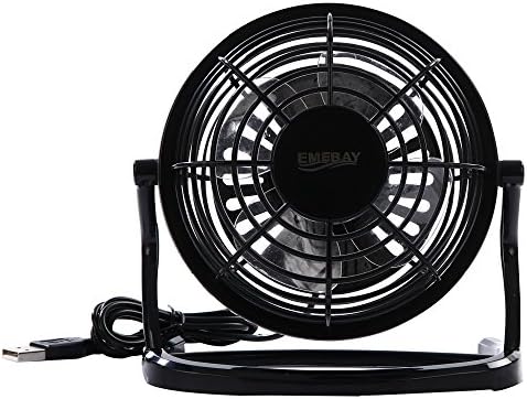 EMEBAY - Portable Retro Mini Plastic USB Fan Silent Office / Home Light-Weight Desktop Fan Cooler For Laptop, NetBook, Computer and MacBook