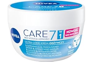 ‎NIVEA NIVEA CARE 7W1 Lekki odżywczy krem nawilżający do twarzy z aminokwasami, 100 ml