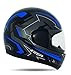 Produktbild NAU Motorradhelm N15 Keen Schwarz/blau