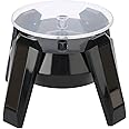 eWINNER 360° Rotating Solar Powered Jewelry Display Stand with LED Light (Black)