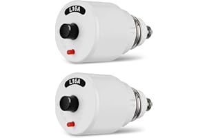 GERUI 2 sztuki bezpiecznika do automatu śrubowego 16 A (zabezpieczenie starej dystrybucji elektrycznej), gwint E27, charakterystyka L, 230/400~240/415 (16 A)