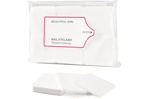 Fezf 300 Almohadillas De Algodón Para Limpieza De Uñas, Almohadillas De Limpieza Sin Pelusa, Almohadillas De Limpieza De Gel Para Esmalte De Uñas Para Salón De Uñas, Salón De Belleza (Blanco)