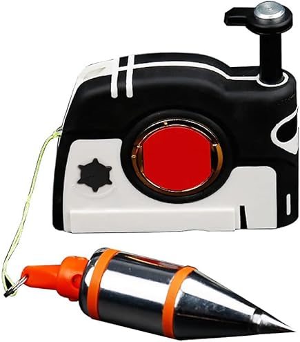 Magnetic Plumb Bob Setter - 4.5m Auto-Recoiling Cord, Quick Stabilizing For Construction & DIY