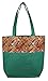 Digitally printed Brocade fashion bag 15 x 16 inch Faux Silk Dupion,GREEN,Totes Shopping bag RS.764.99