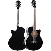 Midex XC-200BK Kesik Kasa Siyah Akustik Gitar 4/4 Yetişkin &Uuml;st Segment