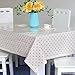 Produktbild DSAAA Einfachheit moderner PVC-Tischdecke transparent weichem Glas und Bettwäsche Tischdecke Tuch Braun 70 * 130cm