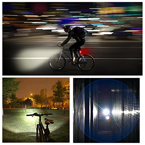 Kenove LED Fahrradlicht Fahrradbeleuchtung Set，USB Wiederaufladbare Fahrradlicht Vorne und Hinten mit Fahrrad Handyhalterung Für Radfahren - 8