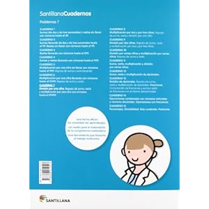 PROBLEMAS 7 SANTILLANA CUADERNOS - 9788468012513