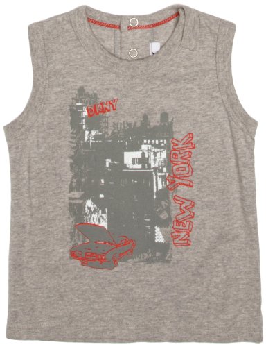 DKNY Unisex Baby City Print Tank Grey 9 Months