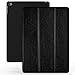 Produktbild Khomo iPad 2, iPad 3, iPad 4 Retina Hülle Schwarzes Kunstleder Gehäuse mit doppelten Schutz ultra dünn und leicht, Smart Cover - Dual Leather Black