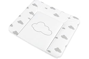 Pinolino 71012-8 Matelas à Langer Confort Nuages Gris Nuages