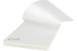 CL CANLENPK CANLENPK 3.7"x5.3"/95x135mm Thermal Laminating Pouches for 3.5"x5" Card,Premium Clear Plastic Laminator Sheets for Photo Paper,Note Card,ID Badge,Business Card,Menu Lamination Pockets(4Mil,100Pcs)