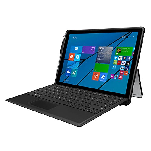 Incipio Feather [Hybrid] Schutzhülle Extrem Stabile Hülle mit Kickstand und Stifthalter für Microsoft Surface 3 – Schwarz - 4