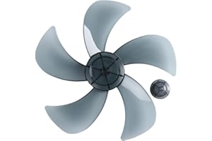 YEAHDOR Ventola in Plastica Pale Del Ventilatore Ricambio 5 Foglie Universale Pala Rotorica Sostituzione Dei Ventilatore Da Tavolo Piantana Pavimento Famiglia Accessori Casa