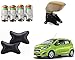Auto Pearl Premium Quality Car Accessories Combo of Car Tyre Air Alert Valve Cap Set of 4 Pcs. & Black Designer Car Neck Rest Set of 2 Pcs. & Premium Quality Car Armrest Console Box Beige. For Chevrolet Beat Type-2 RS.1527.00
