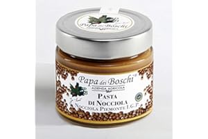 AROMATASTE Haselnusspaste | 100% Piemonteser Haselnüsse | Italienische Gourmet Spezialitäten | 200g