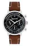 Gigandet Herren Uhr Analog Quarz mit Leder Armband G45-003