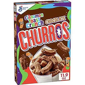 Cinnamon Toast Crunch Chocolate Churros, Cereal with Whole Grain, 11.9 oz