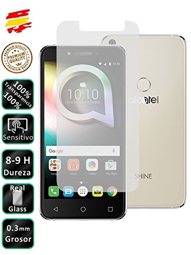Protector de Pantalla Cristal Templado Vidrio Premium 9H para Alcatel Shine Lite - Movilrey
