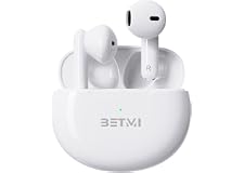 BETMI - True Wireless Earbuds - in-Ear Bluetooth5.1 Headphones - 40H Playtime, IPX5 Waterproof TWS with Dual Mic for Sport, L