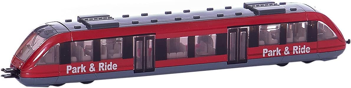 siku 1646, Tren de cercanías, Metal/Plástico, 1:87, Rojo, Combina con otros juguetes SIKU