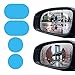 Produktbild Myhonour Auto Rückspiegel Film 4 Stück Regensicher Crystal Clear Protector Universal Regensicherer Rückspiegel Fenster Klar Nano Film Hd (Circle + Oval) (1)