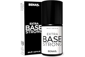 BENAIL PROFESSIONAL Benail | Base Strong 8 ml. TPO Free, HEMA Free, Semipermanente Unghie con Dispersione, Base Gel Unghie per Smalto Semipermanente, Resistente e Elastica per Gel Ricostruzione Professionale, Acrygel