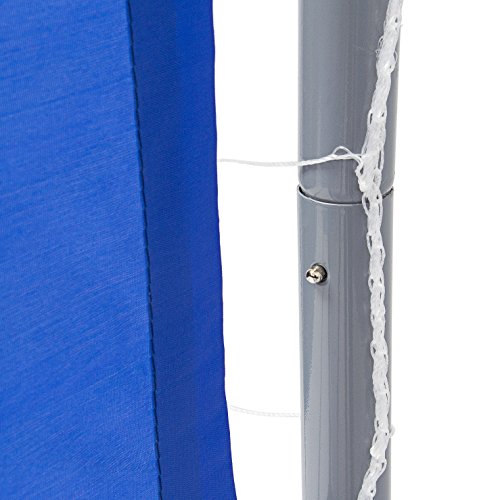 Relaxdays Torwand Hbt 152 x 212 x 76 cm Torschusswand mit 2 Löchern Fürs Fußballtraining und Schusstraining mit Metall Rahmen in Grau Fußballwand zum Torschusstraining Fußballtor, Blau, M - 6