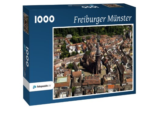 Preisvergleich Produktbild Freiburger Münster - Puzzle 1000 Teile mit Bild von oben