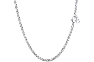 PROSTEEL Męski łańcuszek 3 mm, z zapięciem na karabińczyk, stal nierdzewna 316L, pozłacany, czarny, 18/20/56/66/66/76/76/76/76/76/76/76/76/76 cm (wysyłka w pudełku prezentowym)