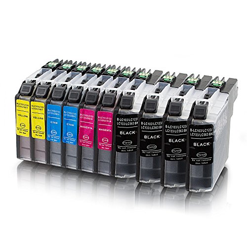 ms-point® 10 Kompatible Druckerpatronen für Brother DCP-J 4110 DW 4110 W MFC-J 4310 DW 4410 DW 4510 DW 4610 DW 4710 DW ersetzt LC123 LC125 LC127 - 2