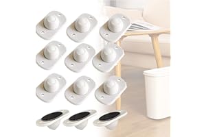OUSINBY Self Adhesive Castor Wheels, Small Castor Wheels Mini Swivel Casters Wheels Self Adhesive Casters Stick On Castors for Small Furniture Trash Can Box 12PCS