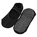 Produktbild LINFON 4 Paar Yoga Socken Antirutsch Skid Pilates Ballett Barre mit Griffen Baumwolle für Frauen Männer
