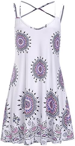Women's Clothing Sexy Cross Dress Slim Fit Halter Base Halter One-Piece Short Skirts A-Line Skirt Middle-Waisted Printed 2018 Summer