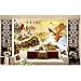 Produktbild MSyikU Seidenwandbild 3D Wallpaper Benutzerdefinierte Wandbild 3D-Raum Wallpaper Die Eagle Fly Great Wall TV Einstellung Wand Foto 3D Wandbild Tapete,140cmx70cm