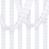 White Garland, 6pcs White Paper Hanging Garlands, Banner Paper Ornaments for Birthday, Wedding, Communion Baby Shower, Carniv
